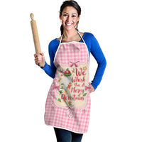 We Whisk You A Merry Christmas Apron Cute Style - Wonder Print Shop