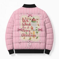 We Whisk You A Merry Christmas Bomber Puffer Jacket Cute Style - Wonder Print Shop