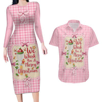 We Whisk You A Merry Christmas Couples Matching Long Sleeve Bodycon Dress and Hawaiian Shirt Cute Style - Wonder Print Shop