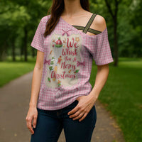 We Whisk You A Merry Christmas Cross Shoulder Shirt Cute Style - Wonder Print Shop