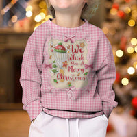 We Whisk You A Merry Christmas Kid Ugly Christmas Sweater Cute Style - Wonder Print Shop