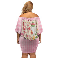 We Whisk You A Merry Christmas Off Shoulder Short Dress Cute Style - Wonder Print Shop