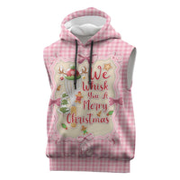 We Whisk You A Merry Christmas Sleeveless Hoodie Cute Style - Wonder Print Shop