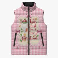 We Whisk You A Merry Christmas Sleeveless Puffer Jacket Cute Style - Wonder Print Shop