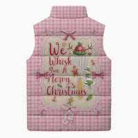 We Whisk You A Merry Christmas Sleeveless Puffer Jacket Cute Style - Wonder Print Shop