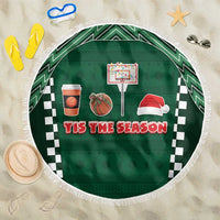 Basketball Christmas Beach Blanket Tis The Season - Wonder Print Shop