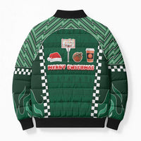 Basketball Christmas Bomber Puffer Jacket Tis The Season - Wonder Print Shop