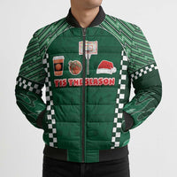 Basketball Christmas Bomber Puffer Jacket Tis The Season - Wonder Print Shop