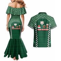 Basketball Christmas Couples Matching Mermaid Dress and Hawaiian Shirt Tis The Season - Wonder Print Shop