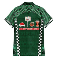 Basketball Christmas Family Matching Long Sleeve Bodycon Dress and Hawaiian Shirt Tis The Season - Wonder Print Shop