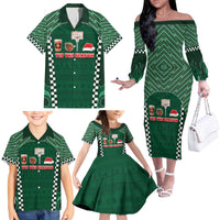 Basketball Christmas Family Matching Off The Shoulder Long Sleeve Dress and Hawaiian Shirt Tis The Season - Wonder Print Shop