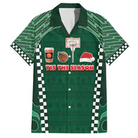 Basketball Christmas Family Matching Off The Shoulder Long Sleeve Dress and Hawaiian Shirt Tis The Season - Wonder Print Shop