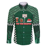 Basketball Christmas Family Matching Off The Shoulder Long Sleeve Dress and Hawaiian Shirt Tis The Season - Wonder Print Shop