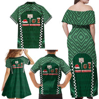 Basketball Christmas Family Matching Off Shoulder Maxi Dress and Hawaiian Shirt Tis The Season - Wonder Print Shop