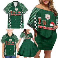 Basketball Christmas Family Matching Off Shoulder Short Dress and Hawaiian Shirt Tis The Season - Wonder Print Shop
