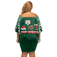 Basketball Christmas Family Matching Off Shoulder Short Dress and Hawaiian Shirt Tis The Season - Wonder Print Shop
