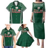 Basketball Christmas Family Matching Puletasi and Hawaiian Shirt Tis The Season - Wonder Print Shop