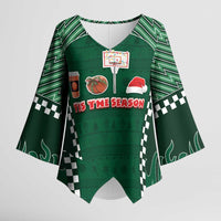 Basketball Christmas Kimono Sleeve Blouse Tis The Season - Wonder Print Shop