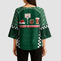 Basketball Christmas Kimono Sleeve Blouse Tis The Season - Wonder Print Shop