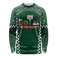 Basketball Christmas Long Sleeve Shirt Tis The Season - Wonder Print Shop