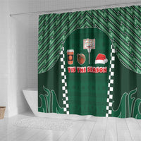 Basketball Christmas Shower Curtain Tis The Season - Wonder Print Shop