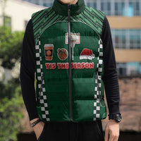 Basketball Christmas Sleeveless Puffer Jacket Tis The Season - Wonder Print Shop