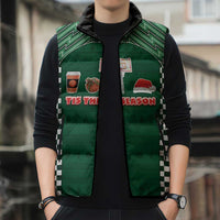 Basketball Christmas Sleeveless Puffer Jacket Tis The Season - Wonder Print Shop