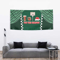 Basketball Christmas Tapestry Tis The Season - Wonder Print Shop