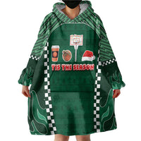 Basketball Christmas Wearable Blanket Hoodie Tis The Season - Wonder Print Shop