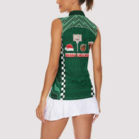 Basketball Christmas Women Sleeveless Polo Shirt Tis The Season - Wonder Print Shop