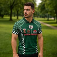 Basketball Christmas Zipper Polo Shirt Tis The Season - Wonder Print Shop