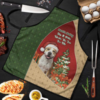 Merry Pitmas Apron Santa Baby Slip A Pittie Under The Tree For Me - Wonder Print Shop