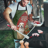 Merry Pitmas Apron Santa Baby Slip A Pittie Under The Tree For Me - Wonder Print Shop