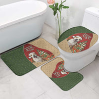 Merry Pitmas Bathroom Set Santa Baby Slip A Pittie Under The Tree For Me - Wonder Print Shop