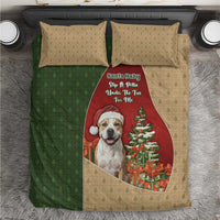 Merry Pitmas Bedding Set Santa Baby Slip A Pittie Under The Tree For Me - Wonder Print Shop