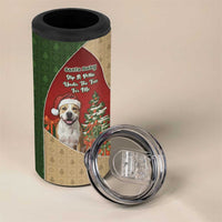 Merry Pitmas 4 in 1 Can Cooler Tumbler Santa Baby Slip A Pittie Under The Tree For Me - Wonder Print Shop