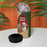 Merry Pitmas 4 in 1 Can Cooler Tumbler Santa Baby Slip A Pittie Under The Tree For Me - Wonder Print Shop