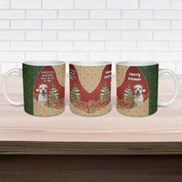 Merry Pitmas Ceramic Mug Santa Baby Slip A Pittie Under The Tree For Me - Wonder Print Shop