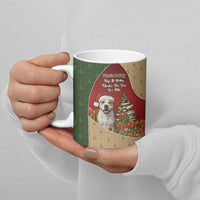 Merry Pitmas Ceramic Mug Santa Baby Slip A Pittie Under The Tree For Me - Wonder Print Shop