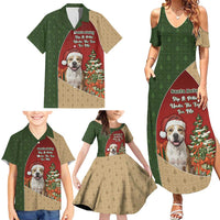 Merry Pitmas Family Matching Summer Maxi Dress and Hawaiian Shirt Santa Baby Slip A Pittie Under The Tree For Me - Wonder Print Shop