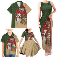 Merry Pitmas Family Matching Tank Maxi Dress and Hawaiian Shirt Santa Baby Slip A Pittie Under The Tree For Me - Wonder Print Shop