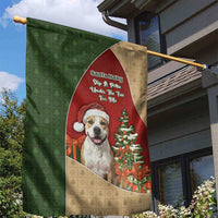 Merry Pitmas Garden Flag Santa Baby Slip A Pittie Under The Tree For Me - Wonder Print Shop