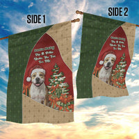 Merry Pitmas Garden Flag Santa Baby Slip A Pittie Under The Tree For Me - Wonder Print Shop