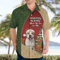 Merry Pitmas Hawaiian Shirt Santa Baby Slip A Pittie Under The Tree For Me - Wonder Print Shop