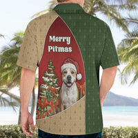 Merry Pitmas Hawaiian Shirt Santa Baby Slip A Pittie Under The Tree For Me - Wonder Print Shop
