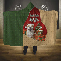 Merry Pitmas Hooded Blanket Santa Baby Slip A Pittie Under The Tree For Me - Wonder Print Shop