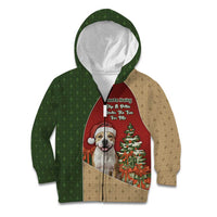 Merry Pitmas Kid Hoodie Santa Baby Slip A Pittie Under The Tree For Me - Wonder Print Shop