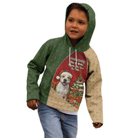 Merry Pitmas Kid Hoodie Santa Baby Slip A Pittie Under The Tree For Me - Wonder Print Shop