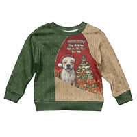 Merry Pitmas Kid Ugly Christmas Sweater Santa Baby Slip A Pittie Under The Tree For Me - Wonder Print Shop