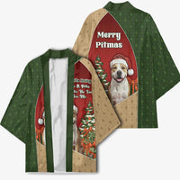 Merry Pitmas Kimono Santa Baby Slip A Pittie Under The Tree For Me - Wonder Print Shop